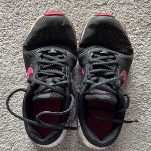 Nike Black and Pink Run Swift Sneakers